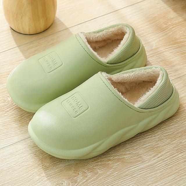 Women's Plush Memory Foam House Slippers Non-Slip Winter Footwear