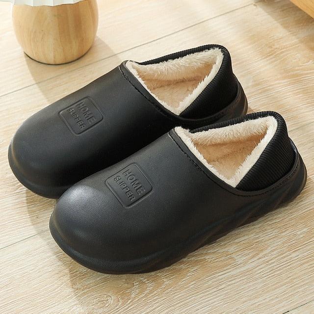 Women's Plush Memory Foam House Slippers Non-Slip Winter Footwear
