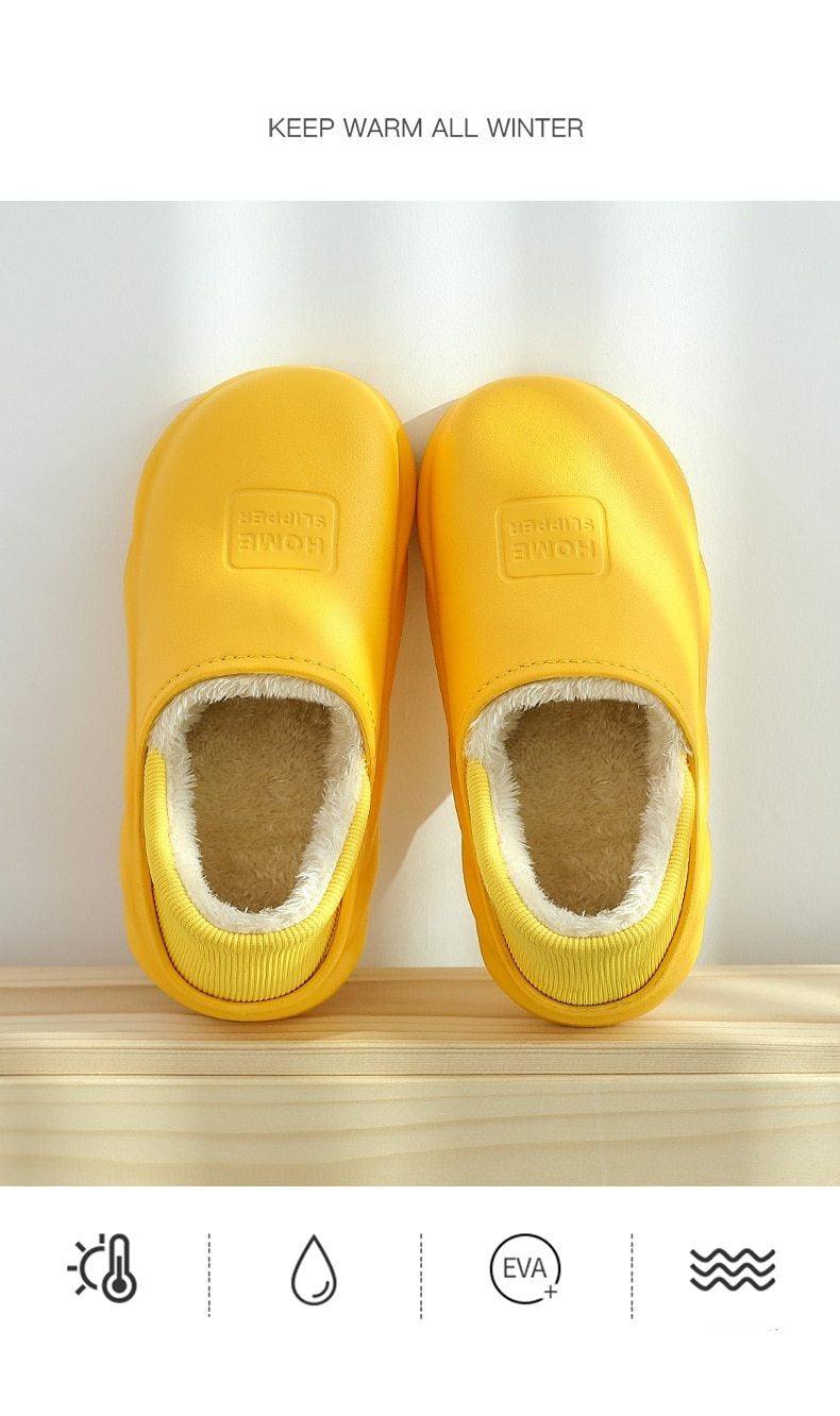 Women's Plush Memory Foam House Slippers Non-Slip Winter Footwear