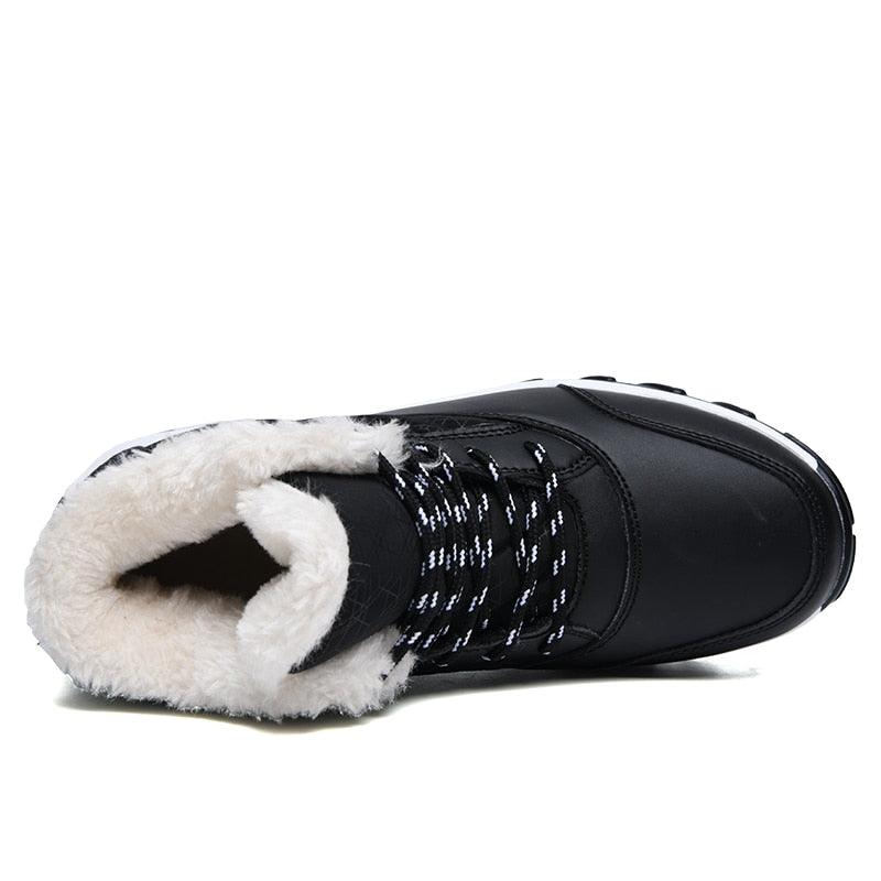 Women’s Fur Lined Winter Sneakers - Warm Anti-Slip Casual Shoes