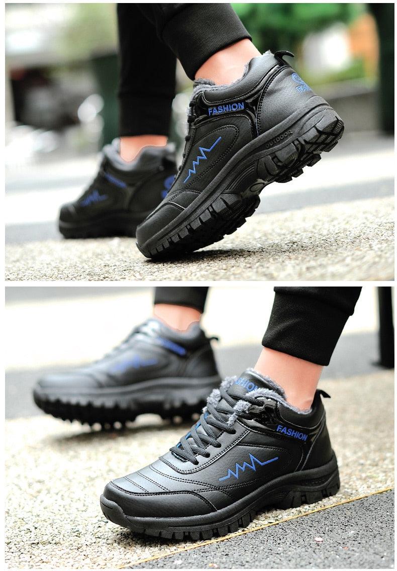 Women's & Men's Waterproof Winter Snow Boots - Plush Warm Hiking Shoes