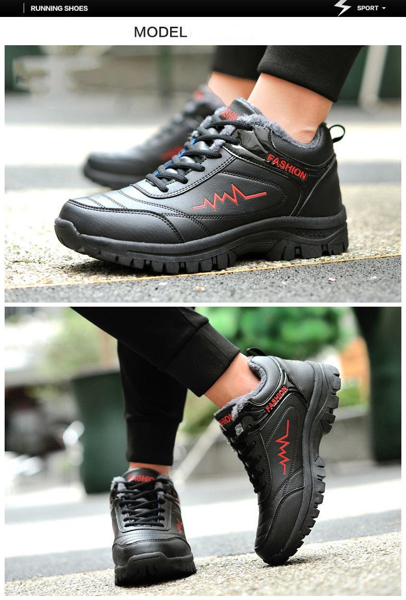 Women's & Men's Waterproof Winter Snow Boots - Plush Warm Hiking Shoes