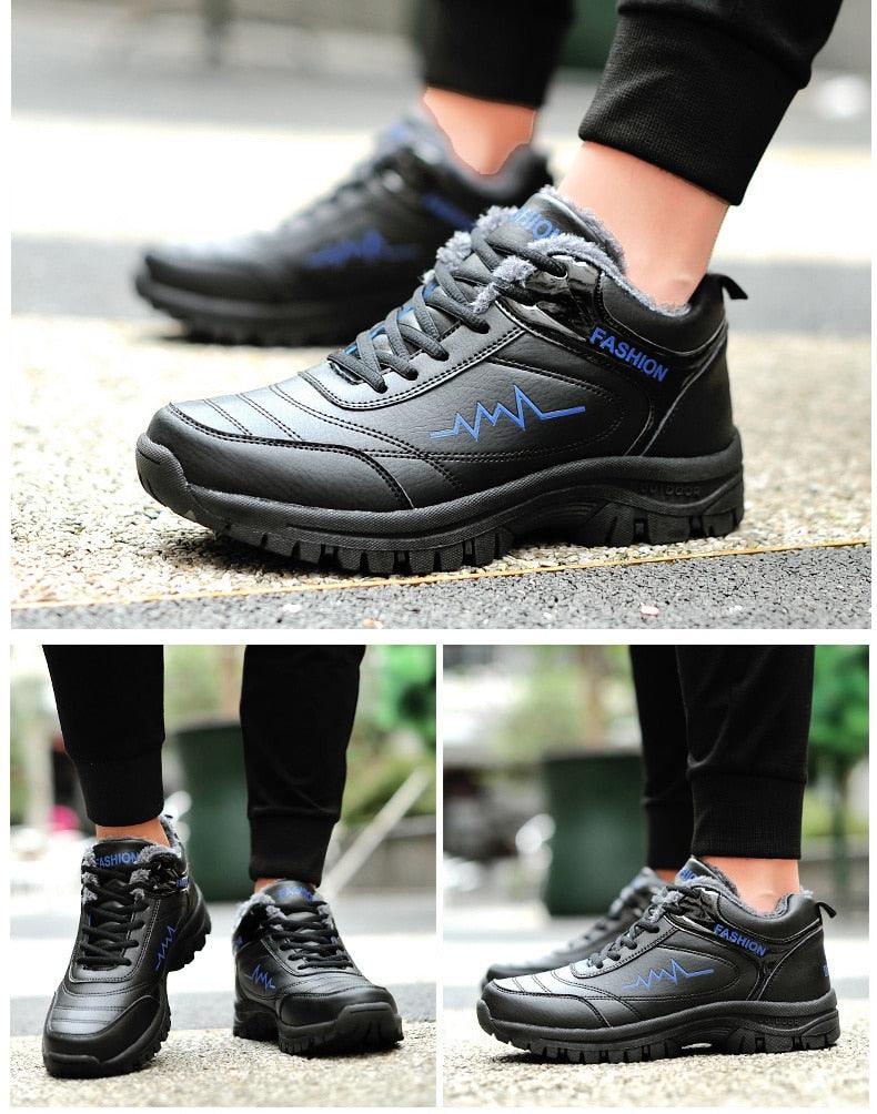 Women's & Men's Waterproof Winter Snow Boots - Plush Warm Hiking Shoes