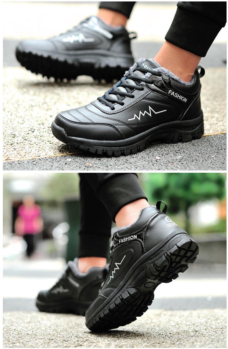 Women's & Men's Waterproof Winter Snow Boots - Plush Warm Hiking Shoes