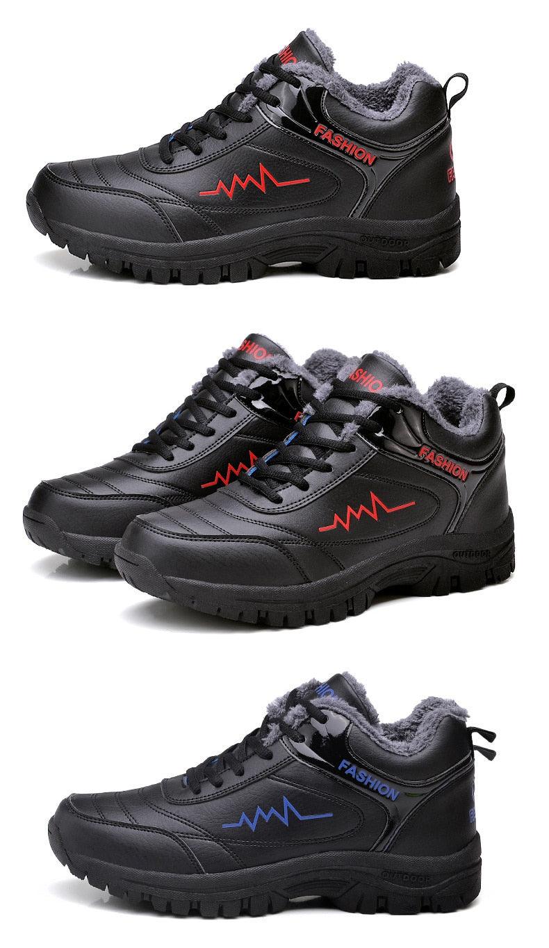 Women's & Men's Waterproof Winter Snow Boots - Plush Warm Hiking Shoes