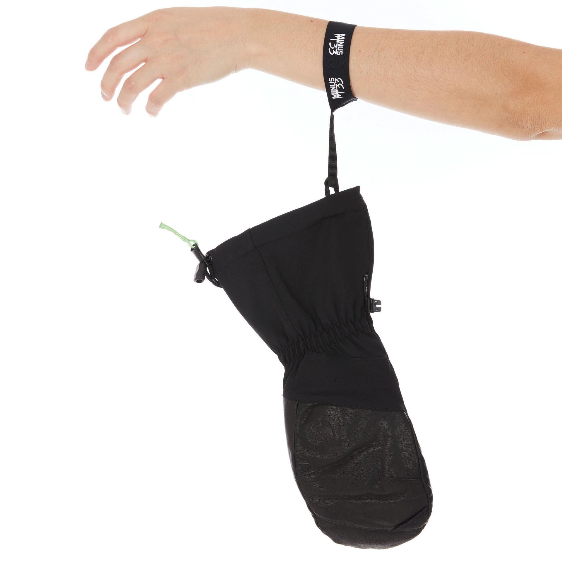 Waterproof Leather Ski Mittens with Lavalan Wool Insulation