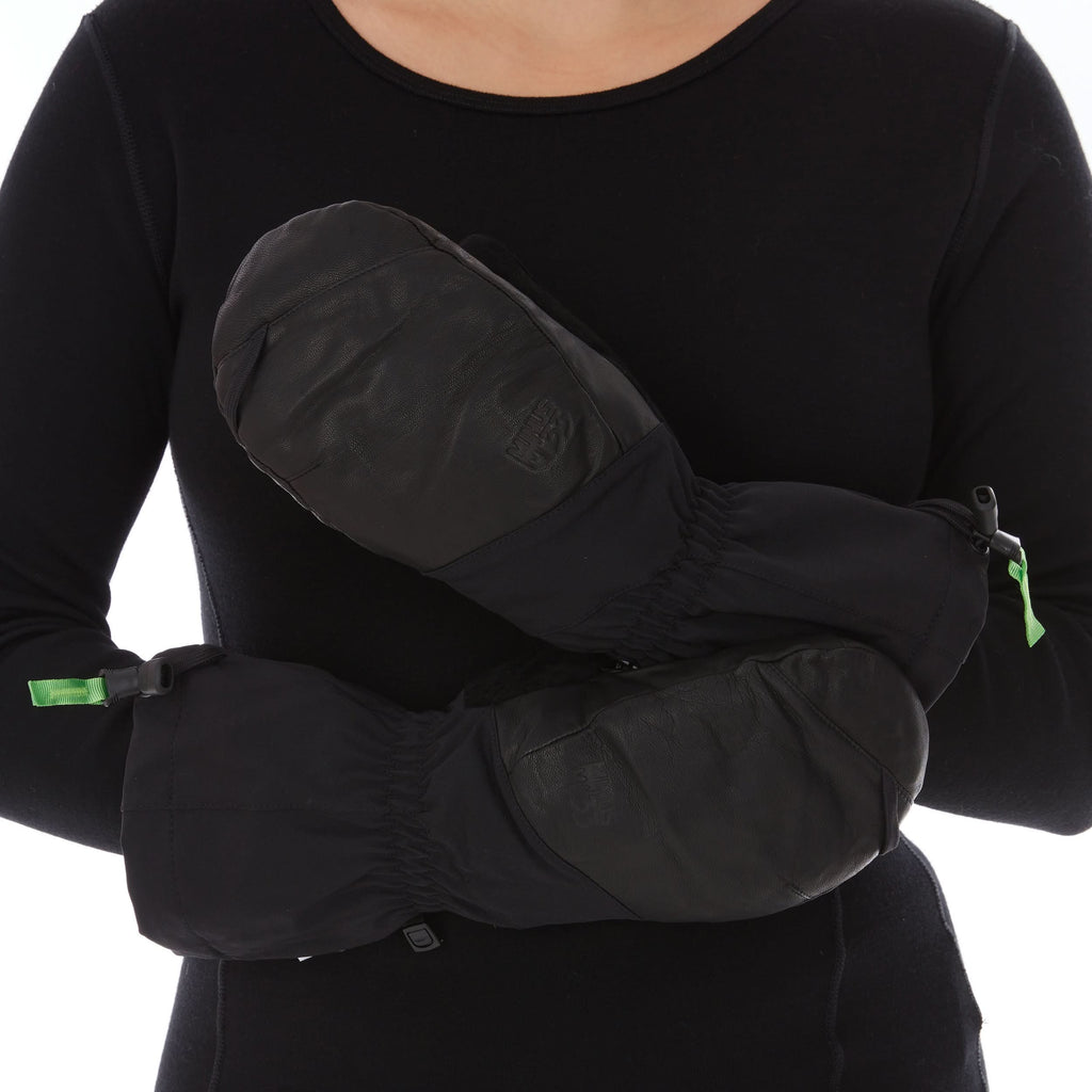 Waterproof Leather Ski Mittens with Lavalan Wool Insulation