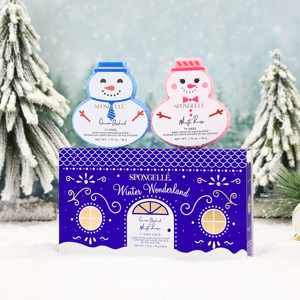 Winter Wonderland Snowman Body Wash Infused Buffer Gift Set