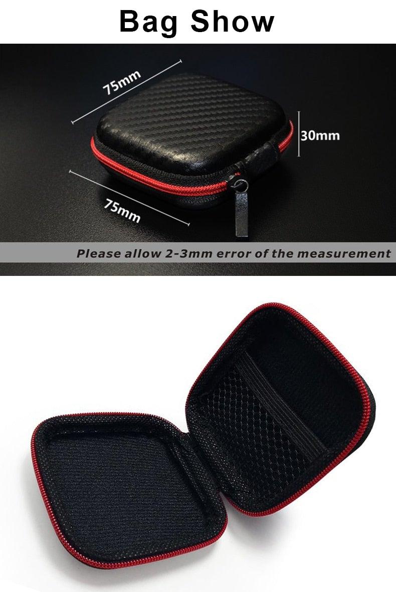 Wired Noise Canceling In-Ear Headphones with Mic and Carry Case