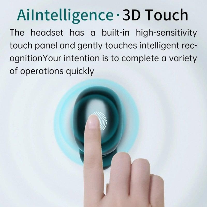 Wireless Bluetooth 5.1 Earbuds with Charging Case & Mic - IPX8