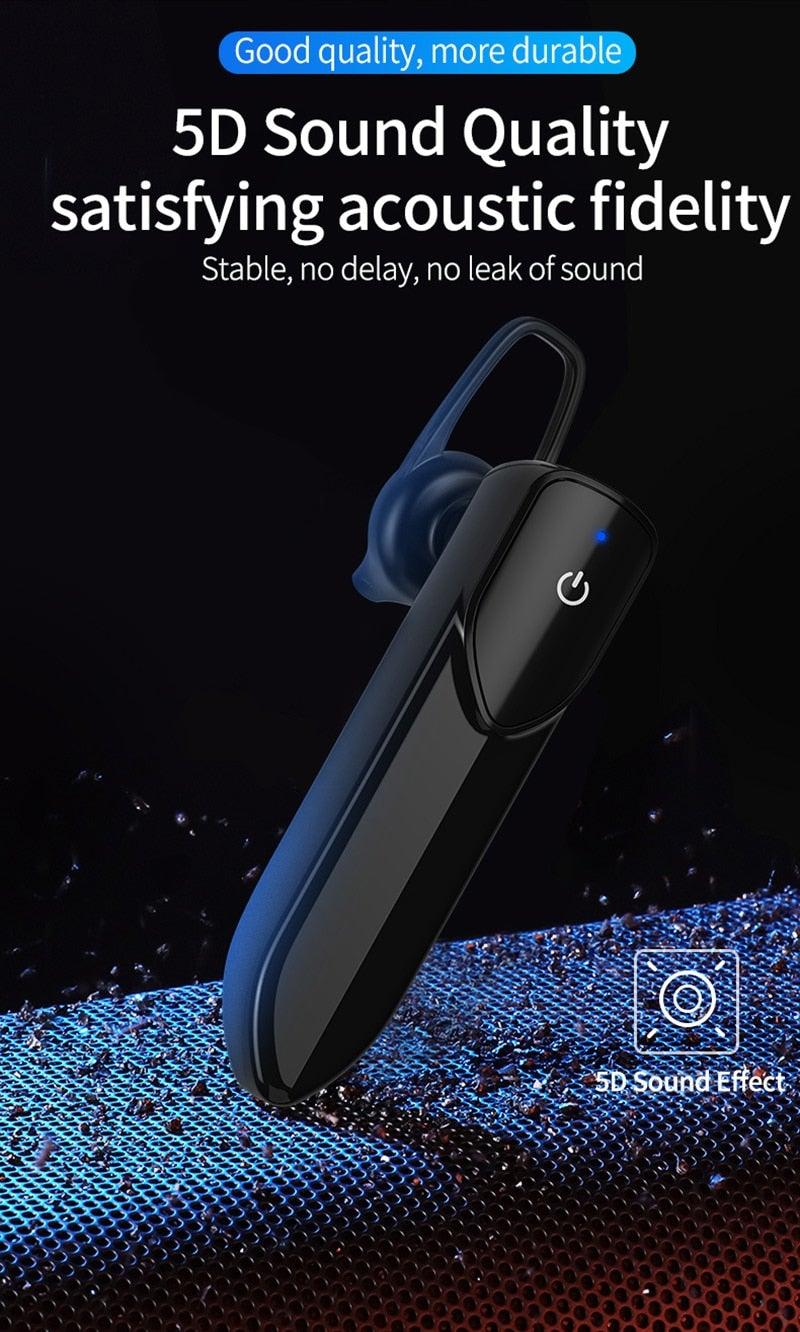 Bluetooth 5.0 Business Headset with Mic & Long Battery Life
