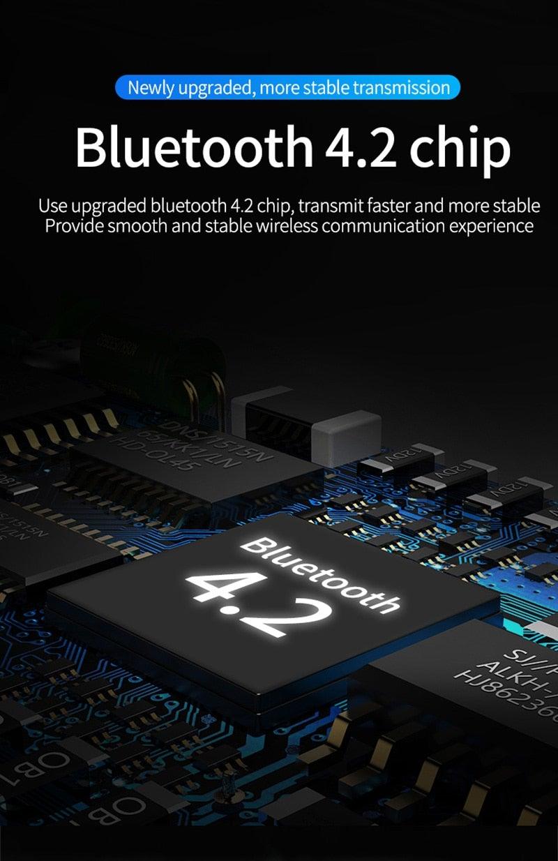 Bluetooth 5.0 Business Headset with Mic & Long Battery Life