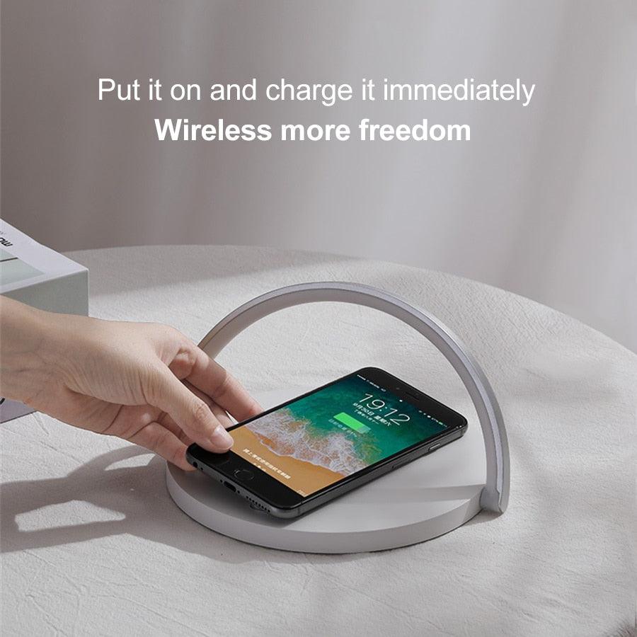 Dimmable LED Desk Lamp with Wireless Phone Charger