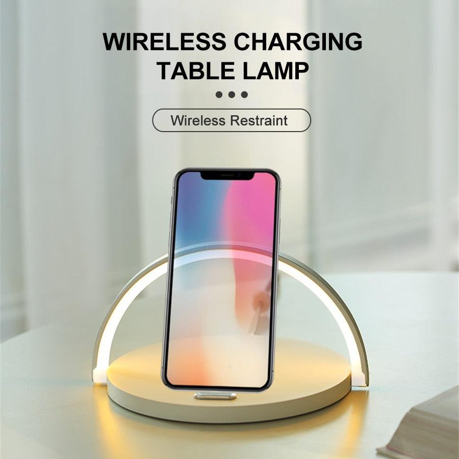 Dimmable LED Desk Lamp with Wireless Phone Charger