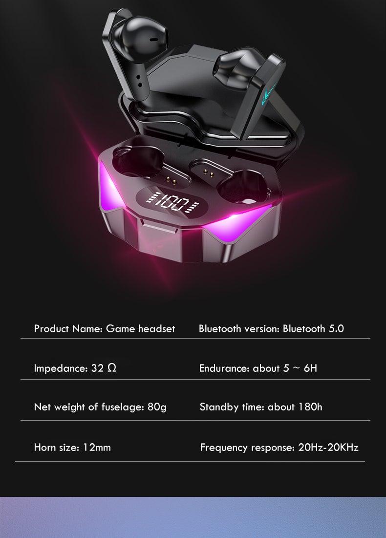 Wireless Gaming Earbuds with Noise Reduction & 30-Hour Battery
