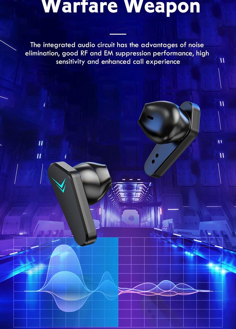 Wireless Gaming Earbuds with Noise Reduction & 30-Hour Battery