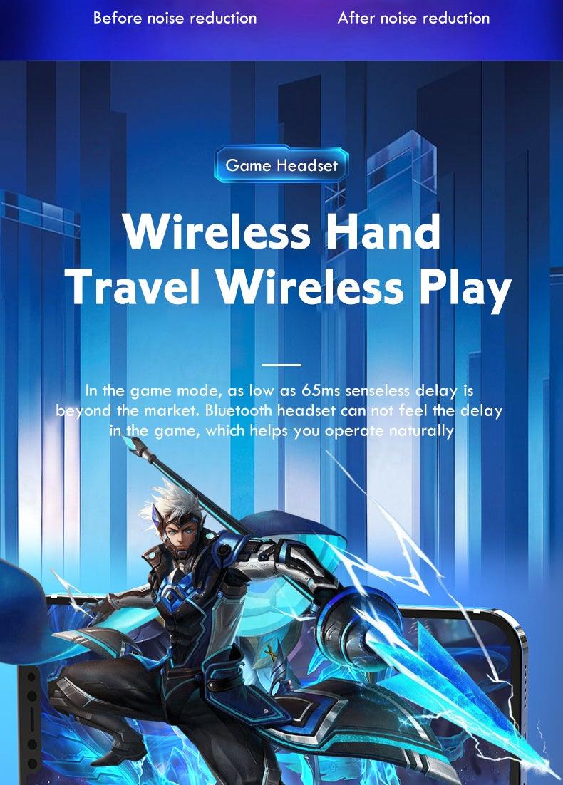 Wireless Gaming Earbuds with Noise Reduction & 30-Hour Battery