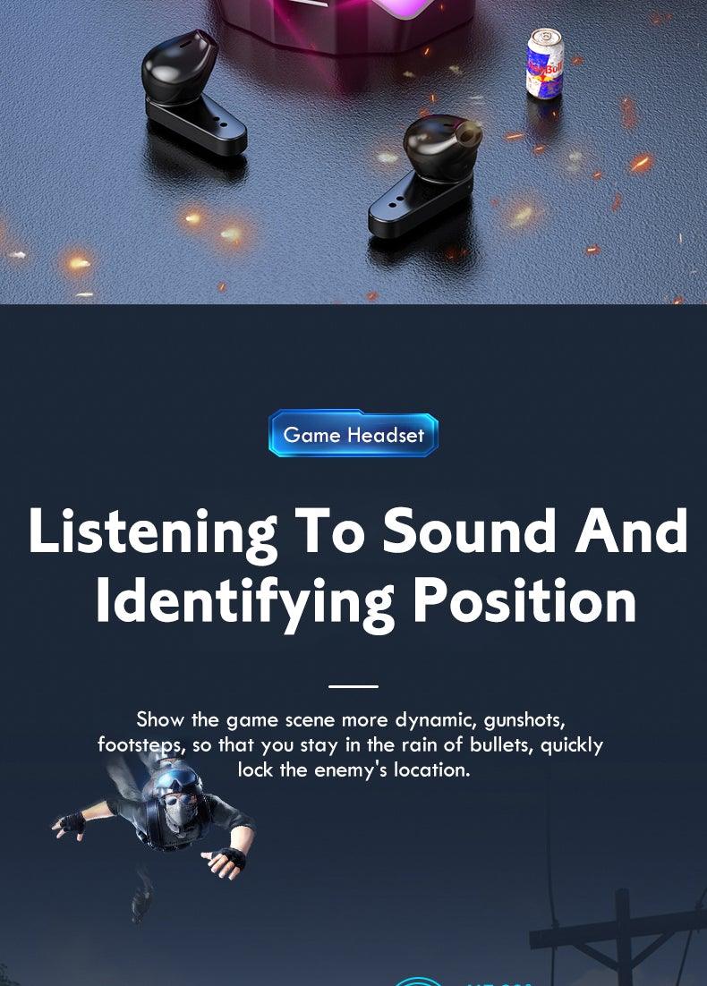 Wireless Gaming Earbuds with Noise Reduction & 30-Hour Battery
