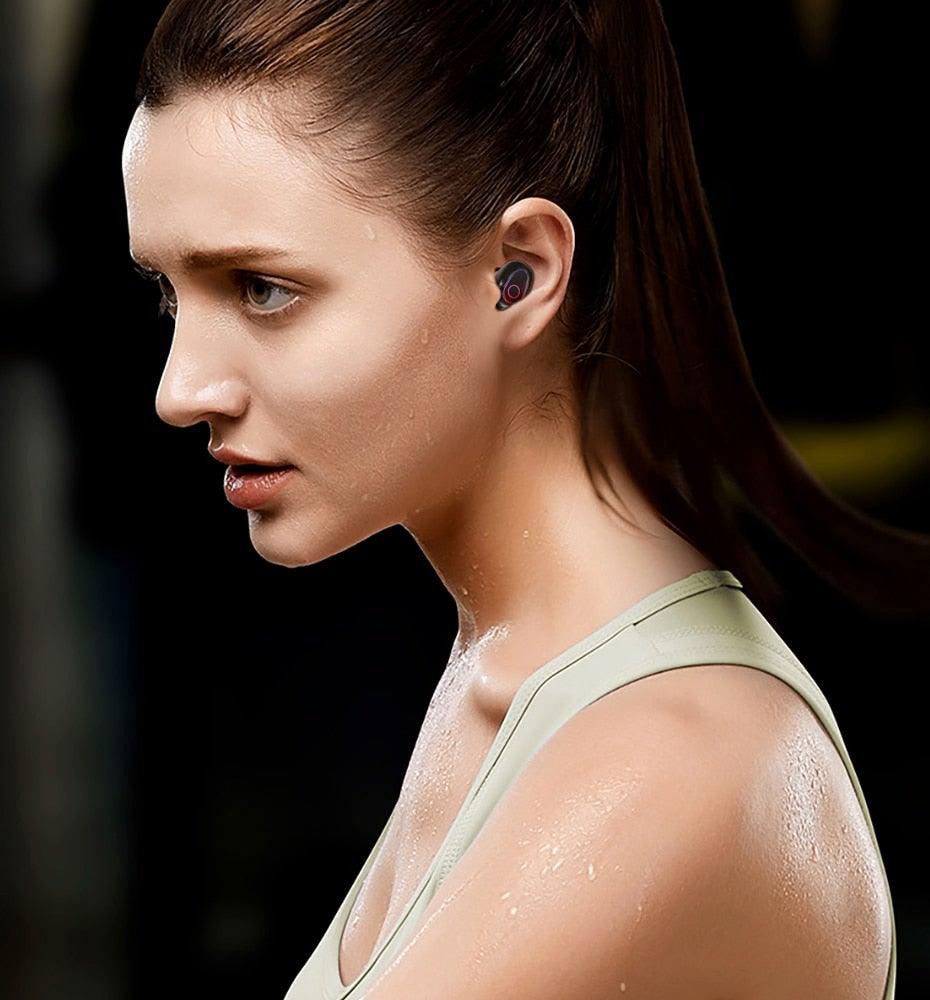 Wireless Bluetooth 5.1 Earbuds with Charging Case & LED Display