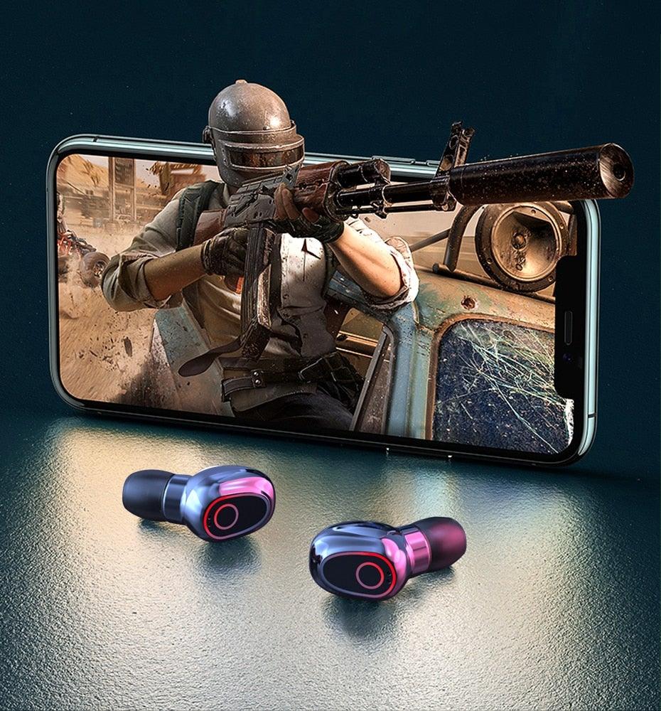 Wireless Bluetooth 5.1 Earbuds with Charging Case & LED Display