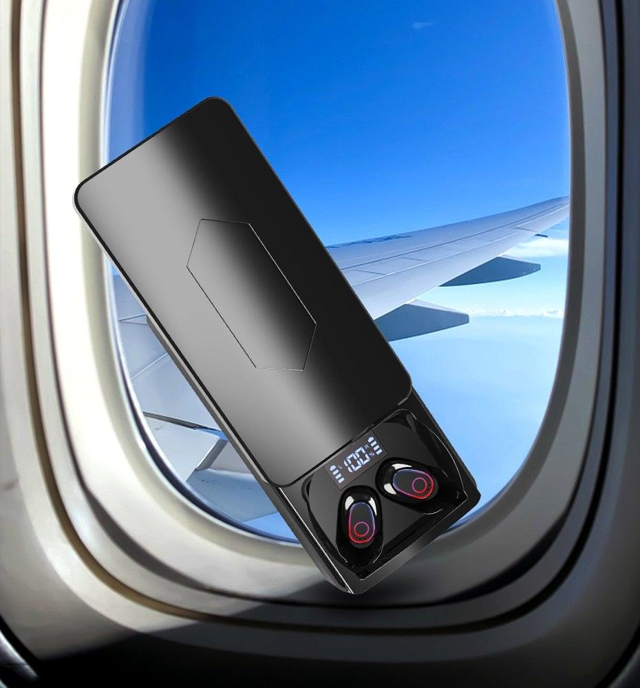 Wireless Bluetooth 5.1 Earbuds with Charging Case & LED Display