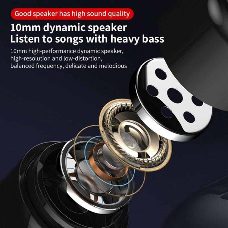 Wireless Bluetooth Headphones with Microphone, 24-Hour Battery Life
