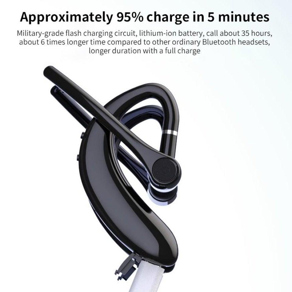 Wireless Bluetooth Headphones with Microphone, 24-Hour Battery Life