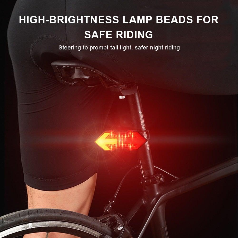 Wireless Smart LED Bike Tail Light with Remote Turn Signals