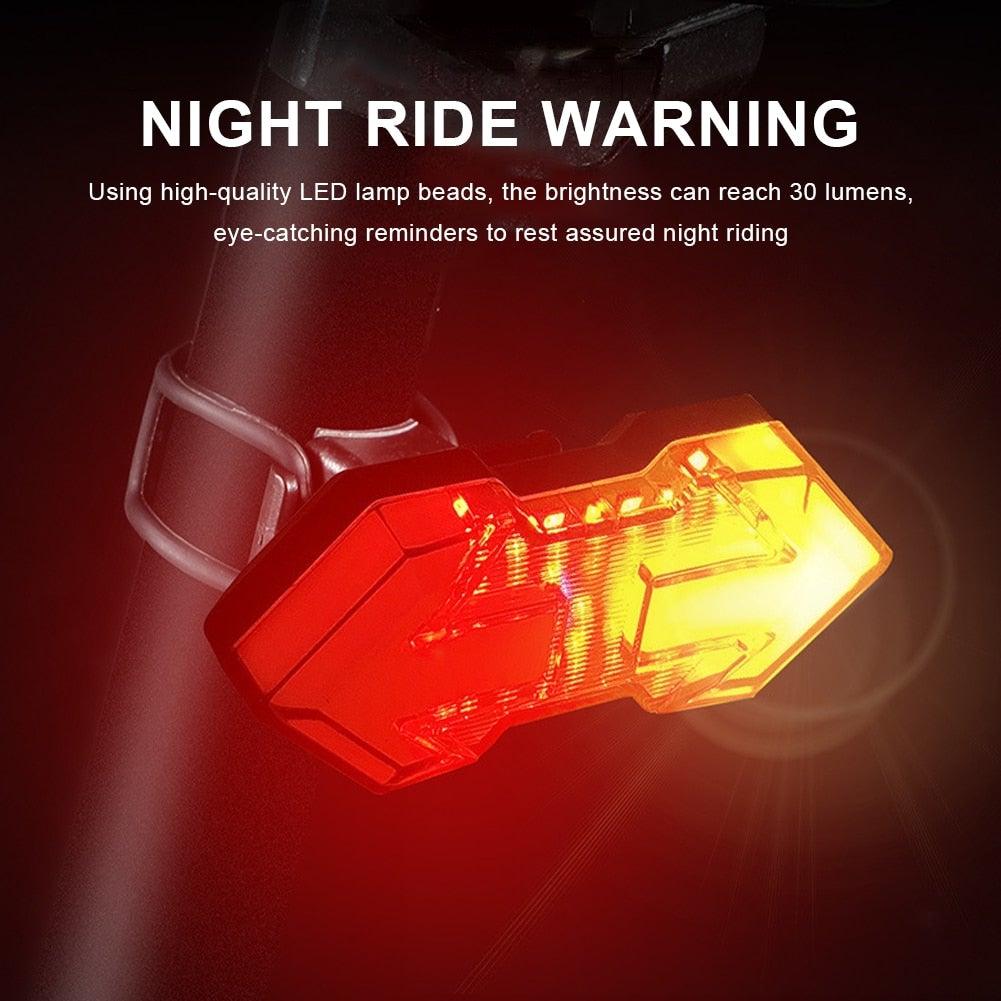 Wireless Smart LED Bike Tail Light with Remote Turn Signals