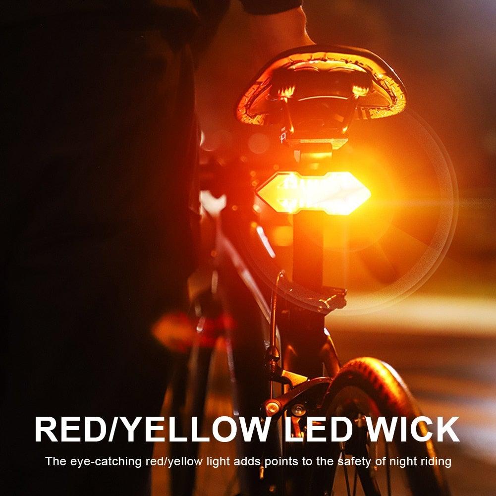 Wireless Smart LED Bike Tail Light with Remote Turn Signals