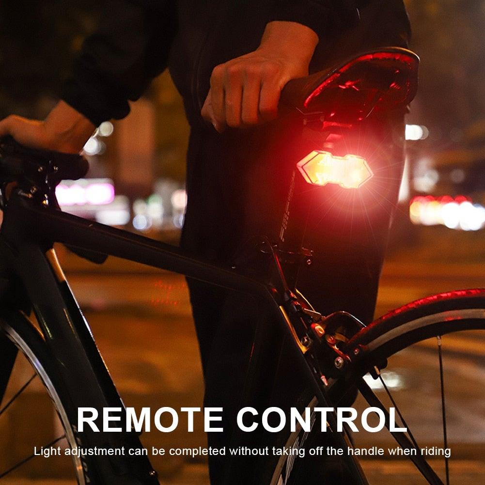 Wireless Smart LED Bike Tail Light with Remote Turn Signals