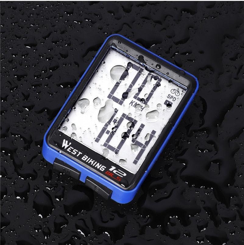 Wireless Bike Computer Speedometer with Large LCD Backlight Display