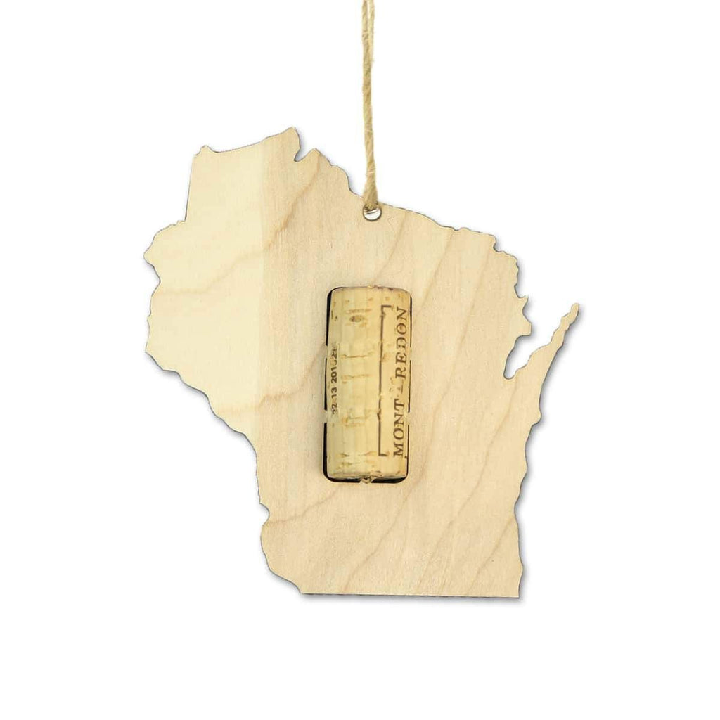 Wisconsin Wine Cork Holder Ornaments
