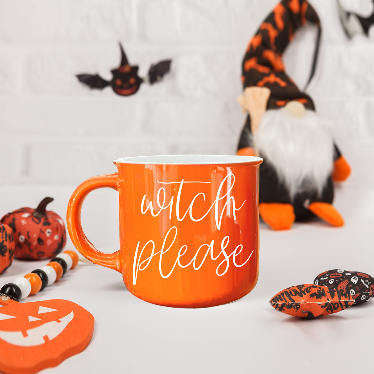 Witch Please Orange Ceramic Coffee Mug 14.5oz Witchy Gift