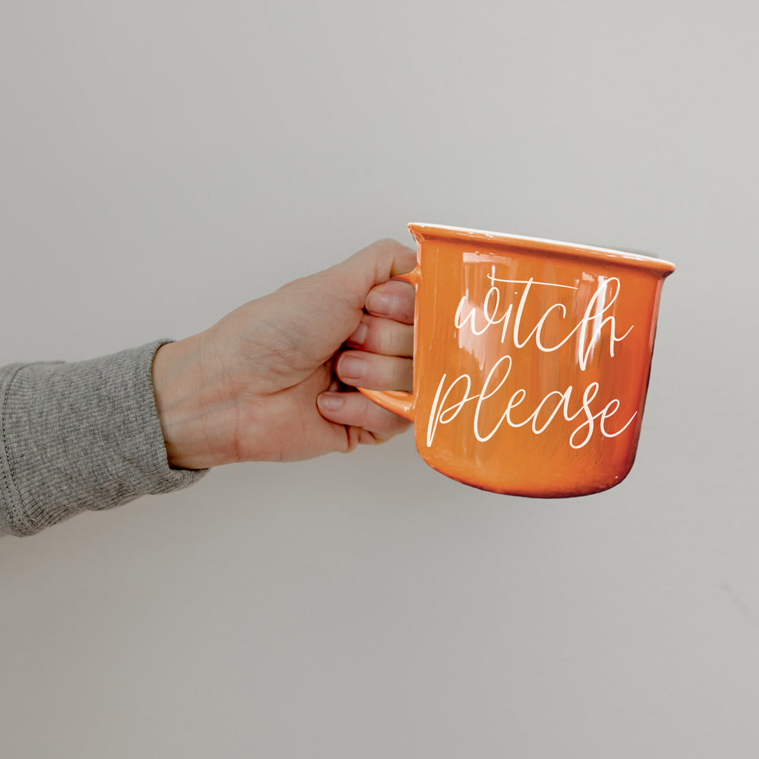 Witch Please Orange Ceramic Coffee Mug 14.5oz Witchy Gift