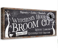 Witching Hour Broom Co. Halloween Canvas Wall Art Decor