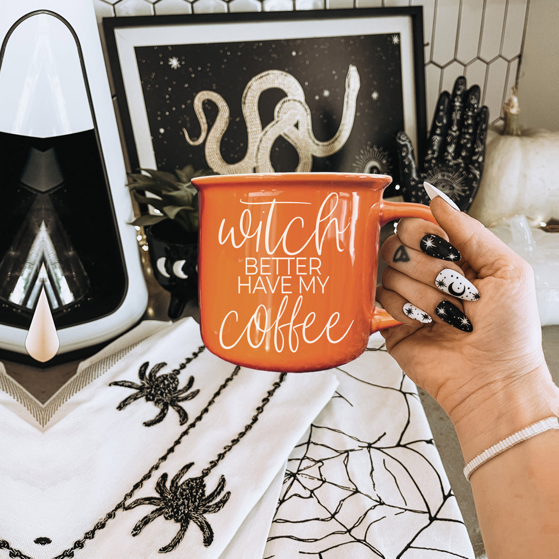 Witch Better Have My Coffee Orange Ceramic Mug 14.5oz - Image 9