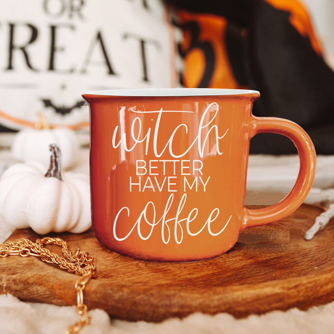 Witch Better Have My Coffee Orange Ceramic Mug 14.5oz - Image 2