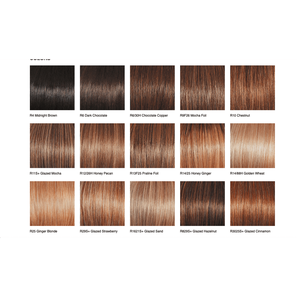 With a Bang Classic Wig - Versatile Blonde & Brown Hair Styles