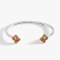 Two-tone silver and gold Cowardly Lion cuff bracelet from The Wizard of Oz collection