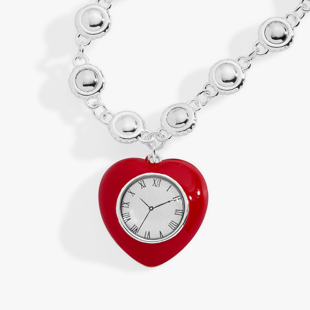 Wizard of Oz Tin Man Linear Bracelet with Clock Charm