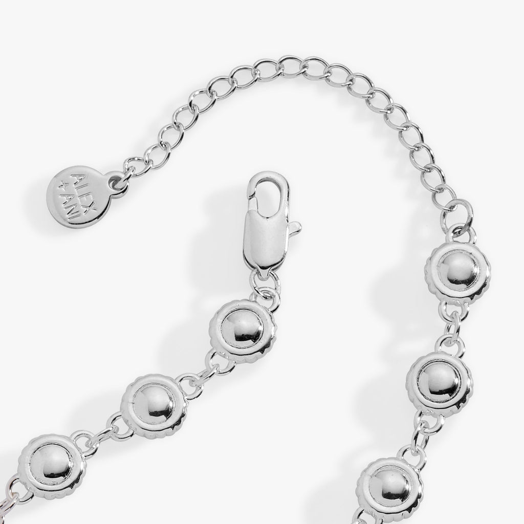 Wizard of Oz Tin Man Linear Bracelet with Clock Charm