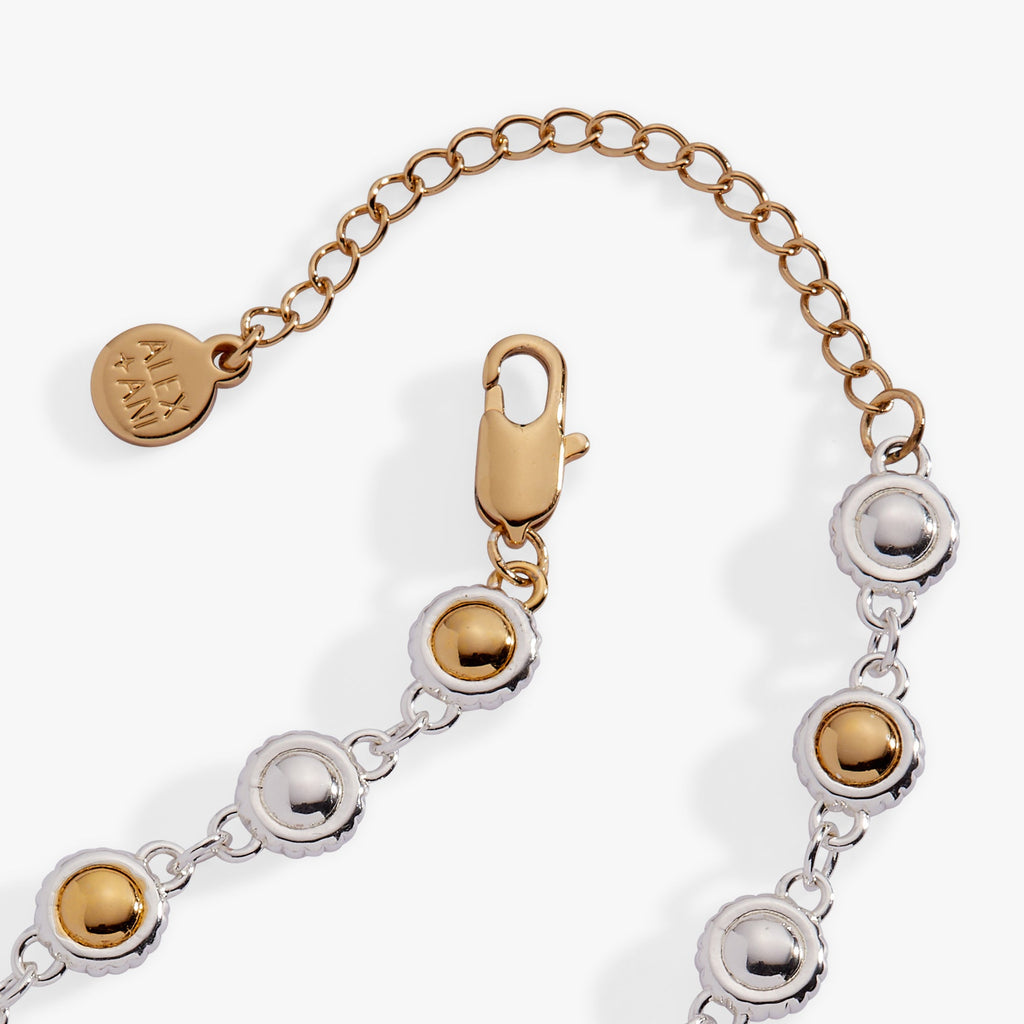 Wizard of Oz Tin Man Linear Bracelet with Clock Charm