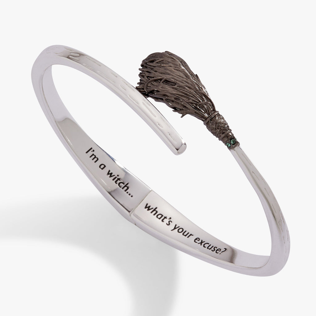 The Wizard of Oz Wicked Witch Broom Bypass Cuff Bracelet