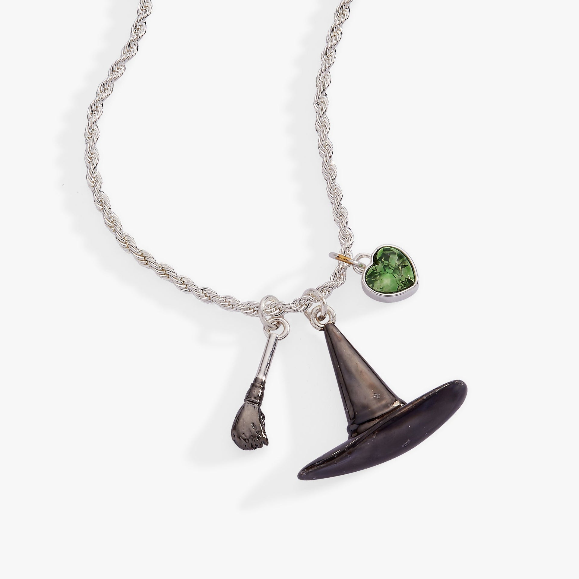 The Wizard of Oz Wicked Witch Charm Pendant on Rope Chain