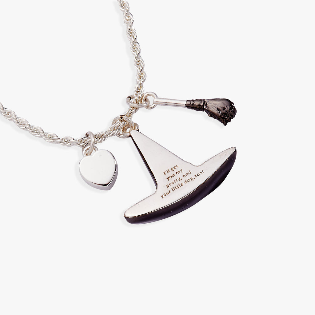 The Wizard of Oz Wicked Witch Charm Pendant on Rope Chain