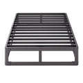 Askeld Twin Bed Box Spring 5 Inch High Low Profile Metal Bed Frame with Round-Corner Design Heavy Duty Steel Slat Support Mattress Foundation Noise Free Platform Base 3500lbs Max Weight Capacity