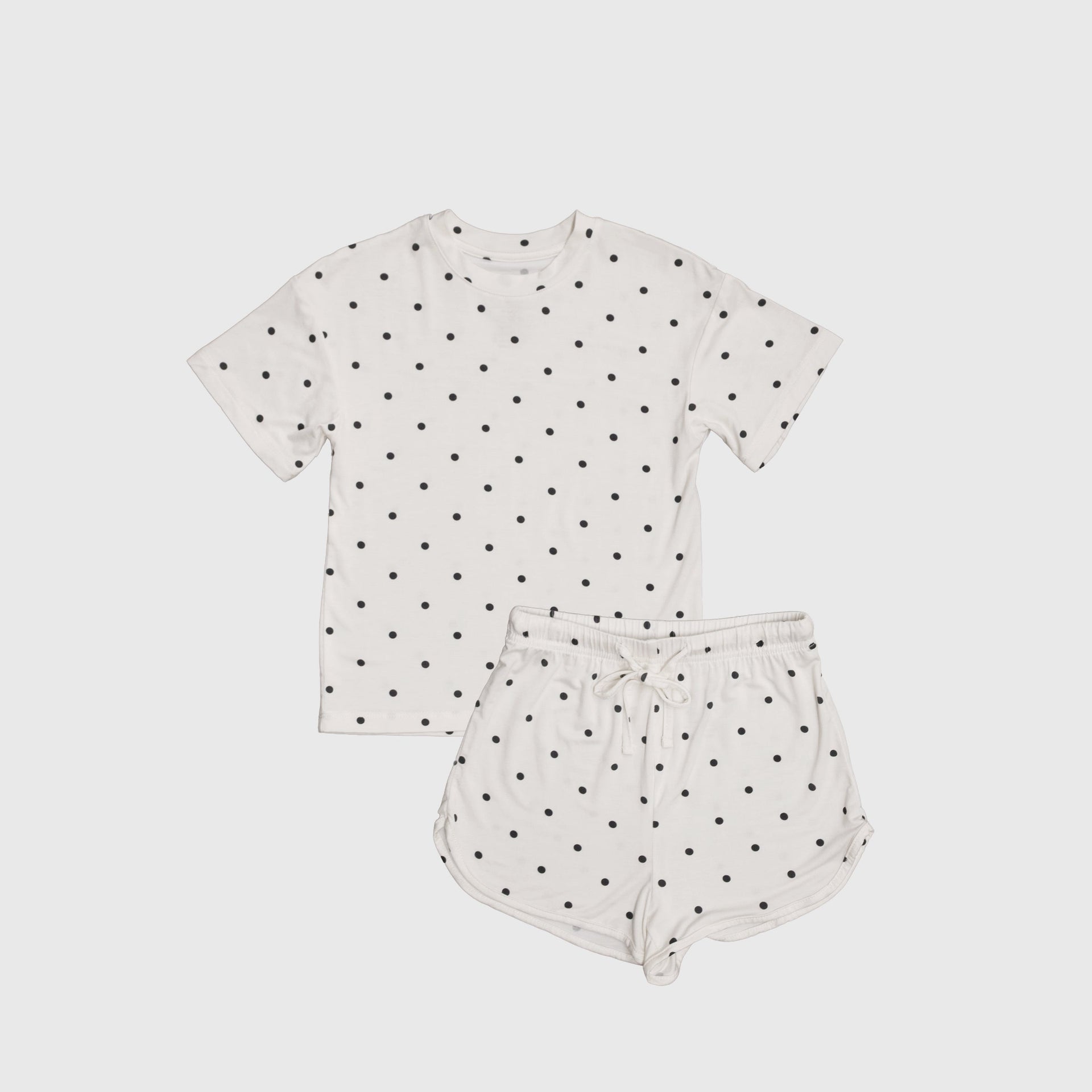 Annie Polka Dot Bamboo Short Set – Minimalist Loungewear