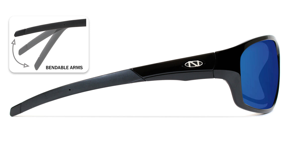 Wolfbay Sport Bifocal Sunglasses with Blue Mirror Lenses - Image 3