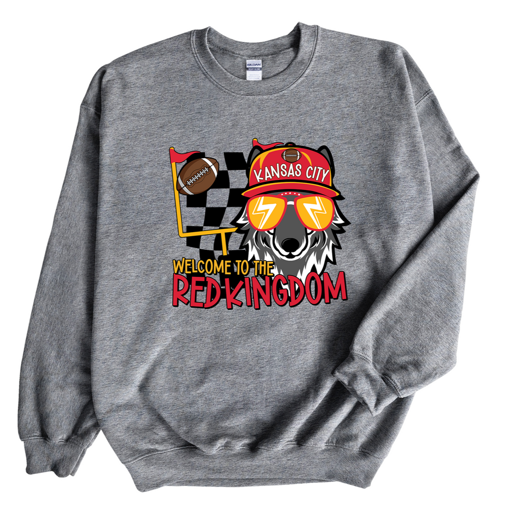 Wolf Welcome to Red Kingdom Tee or Sweatshirt Fan Apparel - Image 2